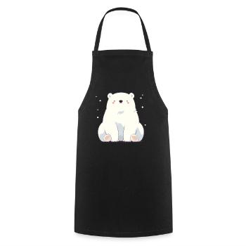 Polar Bear Eisbären Eisbär - Kochschürze - Schwarz - Vorne - AI Model Male 185 dark (185cm)