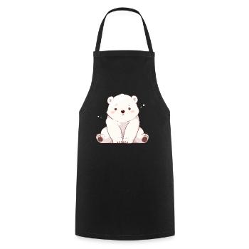 Polar Bear Eisbären Eisbär - Kochschürze - Schwarz - Vorne - AI Model Male 185 dark (185cm)