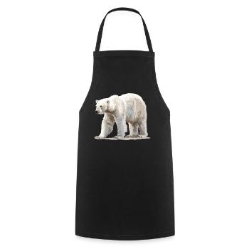 Polar Bear Eisbären Eisbär - Kochschürze - Schwarz - Vorne - AI Model Male 185 dark (185cm)