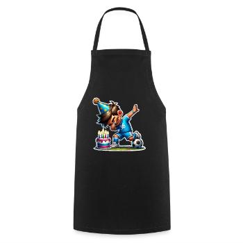 Fußball Dabbing Geburtstag Kinder - Kochschürze - Schwarz - Vorne - AI Model Male 185 dark (185cm)