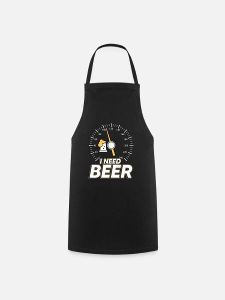 I need beer - Kochschürze - Schwarz