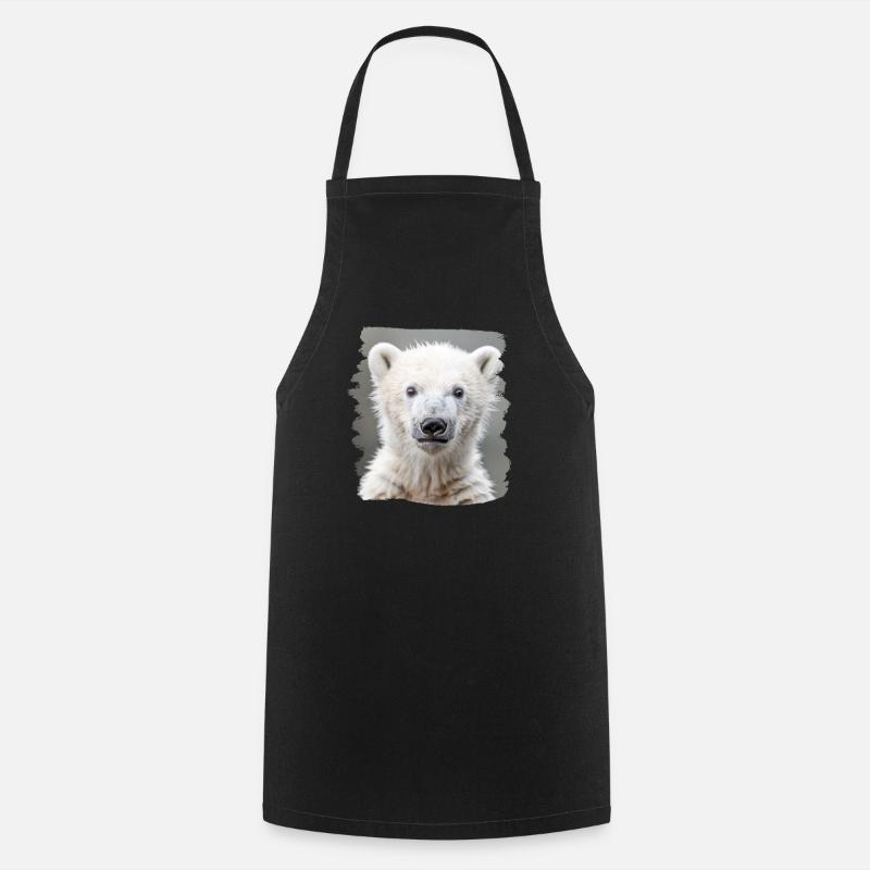 Polar Bear Eisbären Eisbär - Kochschürze - Schwarz