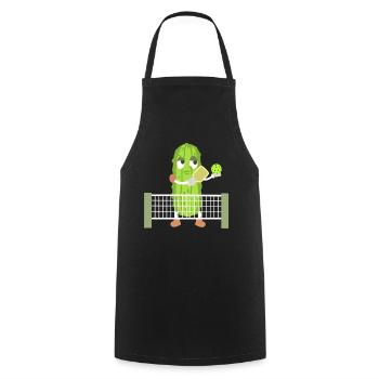 Pickleball Pickleballspieler - Kochschürze - Schwarz - Vorne - AI Model Male 185 dark (185cm)