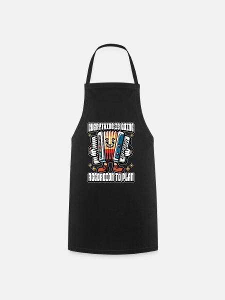 Accordion Everything Is Going Accordion Musician - Cooking Apron - black