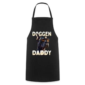 Deutsche Dogge Dad Hund Papa Vatertag Doggen Daddy - Kochschürze - Schwarz - Vorne - AI Model Male 185 dark (185cm)