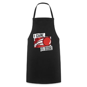 I Came To Game Prisonball Team Player Dodgeball - Cooking Apron - black - Front - AI Model Male 185 dark (185cm)