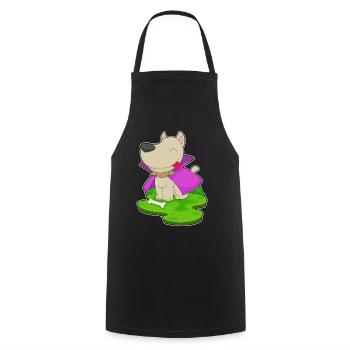 Dog Halloween Vampire - Cooking Apron - black - Front - AI Model Male 185 dark (185cm)