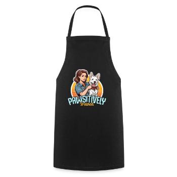 Dog Trainer Pawsitively Trained Animal Behaviorist - Cooking Apron - black - Front - AI Model Male 185 dark (185cm)