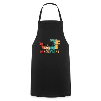 Dragon Boat Pagayeur Tambour Équipe Lover Dragon Boat - Tablier de cuisine - noir - Devant - AI Model Male 185 dark (185cm)