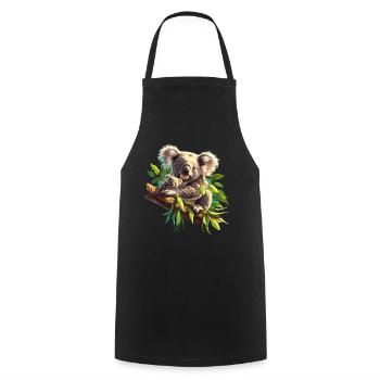 Koalas Koala - Tablier de cuisine - noir - Devant - AI Model Male 185 dark (185cm)