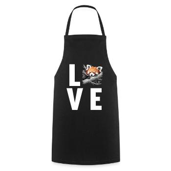 Red Panda Little Pandas Little Red Panda - Cooking Apron - black - Front - AI Model Male 185 dark (185cm)