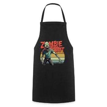 Conception de zombie d’Halloween - Tablier de cuisine - noir - Devant - AI Model Male 185 dark (185cm)