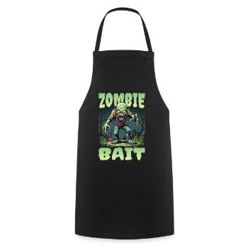 Conception de zombie d’Halloween - Tablier de cuisine - noir - Devant - AI Model Male 185 dark (185cm)