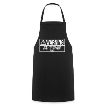Yoga - Cooking Apron - black - Front - AI Model Male 185 dark (185cm)