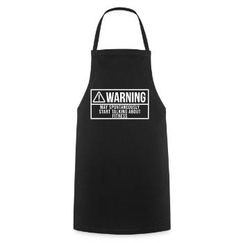 Fitness Fitness Fitness - Cooking Apron - black - Front - AI Model Male 185 dark (185cm)
