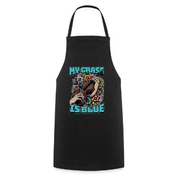 Fiddle My Grass Is Blue Music Lover Fiddle Player - Cooking Apron - black - Front - AI Model Male 185 dark (185cm)