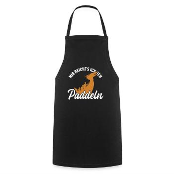 Mir reichts ich geh Paddeln Tambour Équipe Paddler - Tablier de cuisine - noir - Devant - AI Model Male 185 dark (185cm)