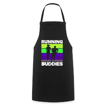 Running Buddies Laufen Training - Cooking Apron - black - Front - AI Model Male 185 dark (185cm)