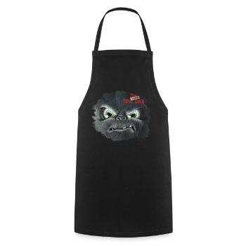 Das Kleine Böse Buch Böses Gesicht Und Logo - Kochschürze - Schwarz - Vorne - AI Model Male 185 dark (185cm)
