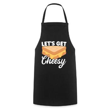Grilled Cheese Grilled Cheese Foodie Cheese Sandwich - Tablier de cuisine - noir - Devant - AI Model Male 185 dark (185cm)