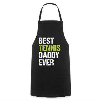 Best Tennis Daddy Ever - Tennis Daddy Tennis Playe - Kochschürze - Schwarz - Vorne - AI Model Male 185 dark (185cm)