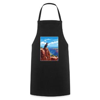 Grand Canyon Nationalpark Arizona Reiseposter - Kochschürze - Schwarz - Vorne - AI Model Male 185 dark (185cm)