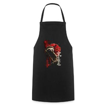 Drôle paresseux Art Animal paresseux animaux animaux sauvages - Tablier de cuisine - noir - Devant - AI Model Male 185 dark (185cm)