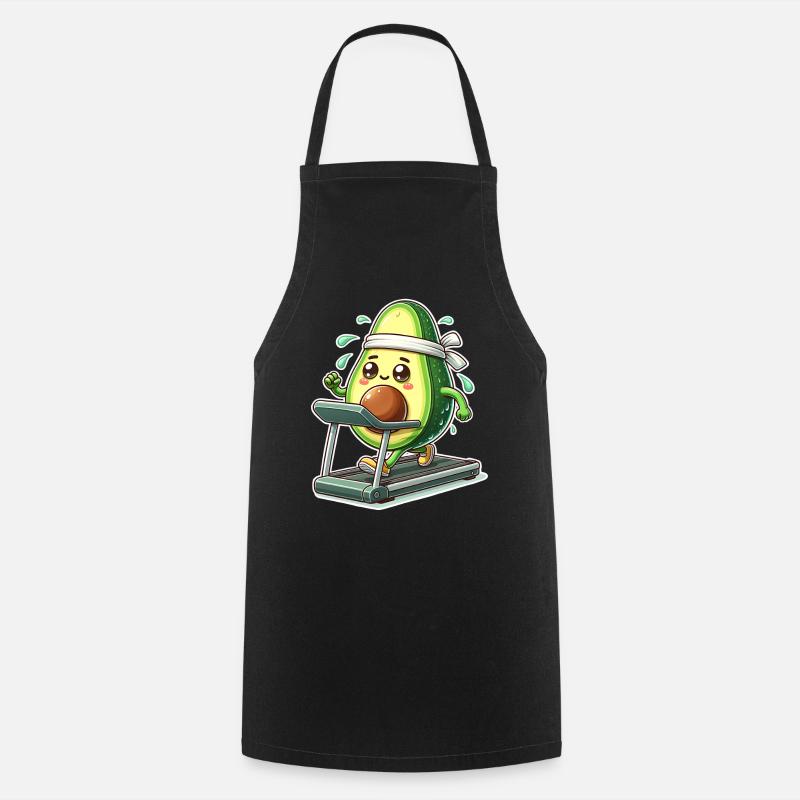 Tapis roulant Avocado - Tablier de cuisine - noir
