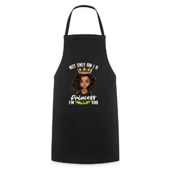 Not Only Am I A Princess I'm Jamaican Funny Black - Cooking Apron - black - Front - AI Model Male 185 dark (185cm)