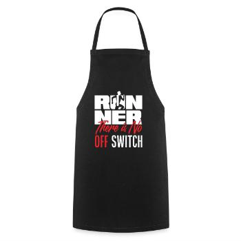 Coureur Il n’y a pas d’interrupteur d’arrêt - Tablier de cuisine - noir - Devant - AI Model Male 185 dark (185cm)