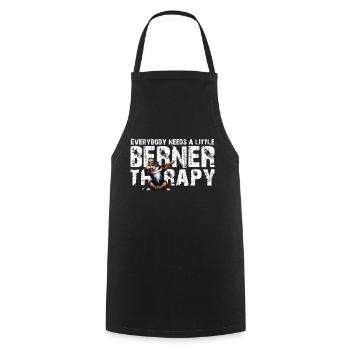 Bernese mountain dog - Cooking Apron - black - Front - AI Model Male 185 dark (185cm)