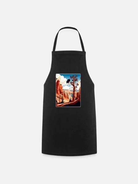 Bryce Canyon Nationalpark Reiseposter Souvenir - Kochschürze - Schwarz