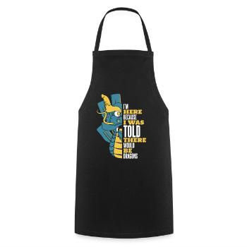 Was Told There Would Be Dragons Paddler Drummer - Cooking Apron - black - Front - AI Model Male 185 dark (185cm)
