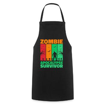 Halloween Costume - Cooking Apron - black - Front - AI Model Male 185 dark (185cm)