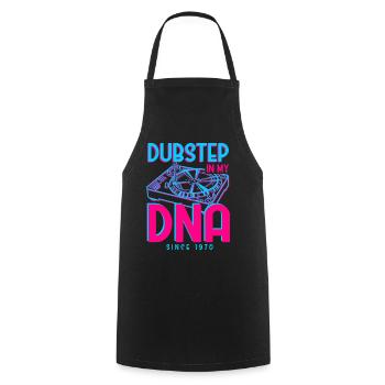 Dubstep 1970 - Cooking Apron - black - Front - AI Model Male 185 dark (185cm)