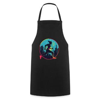 Runner - Cooking Apron - black - Front - AI Model Male 185 dark (185cm)