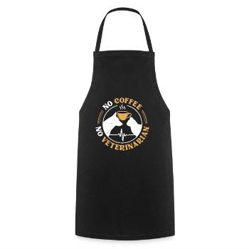 Veterinary Medicine No Coffee No Vet Coffee Lover - Kochschürze - Schwarz - Vorne - AI Model Male 185 dark (185cm)