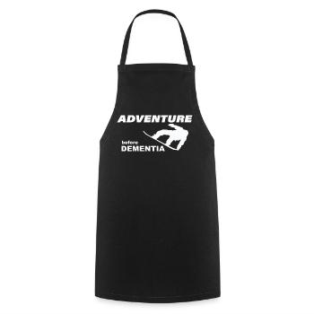 AVENTURE EN SNOWBOARD - Tablier de cuisine - noir - Devant - AI Model Male 185 dark (185cm)