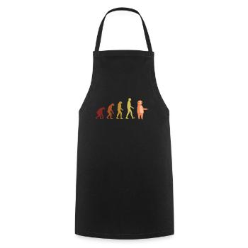 Paresseux Evolution Pilosa folivora à gorge brune - Tablier de cuisine - noir - Devant - AI Model Male 185 dark (185cm)
