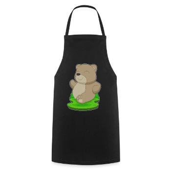 Bear Jogger Jogging Sport - Cooking Apron - black - Front - AI Model Male 185 dark (185cm)