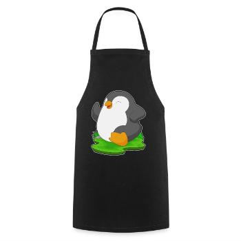 Penguin Jogger Jogging Sport - Cooking Apron - black - Front - AI Model Male 185 dark (185cm)