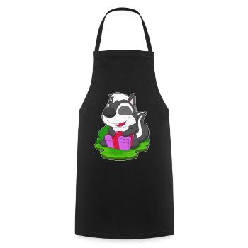Forfait Noël Skunk - Tablier de cuisine - noir - Devant - AI Model Male 185 dark (185cm)