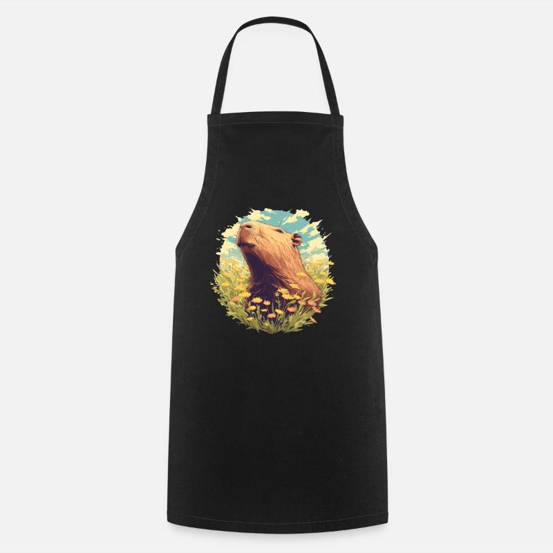 Capybaras Capybara - Kochschürze - Schwarz