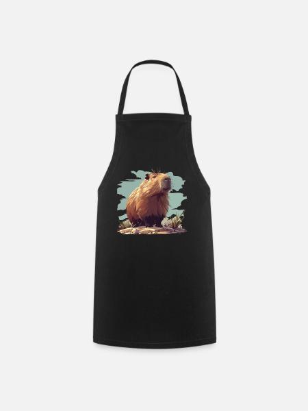Capybaras Capybara - Kochschürze - Schwarz