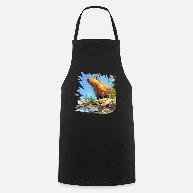 Capybaras Capybara - Kochschürze - Schwarz