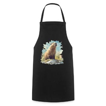 Capybaras Capybara - Kochschürze - Schwarz - Vorne - AI Model Male 185 dark (185cm)
