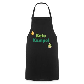 Keto Buddy - Cooking Apron - black - Front - AI Model Male 185 dark (185cm)