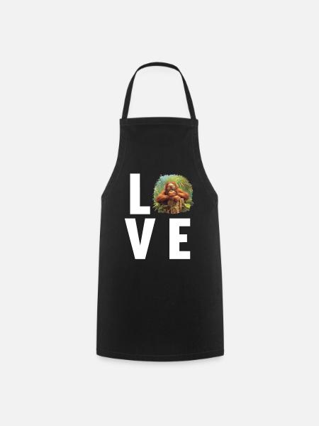 Orang-outan Orangs-outans Orang-outan - Tablier de cuisine - noir