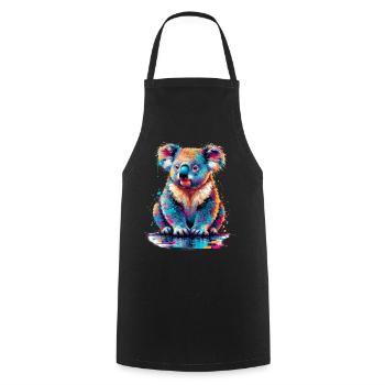 Koala - Cooking Apron - black - Front - AI Model Male 185 dark (185cm)