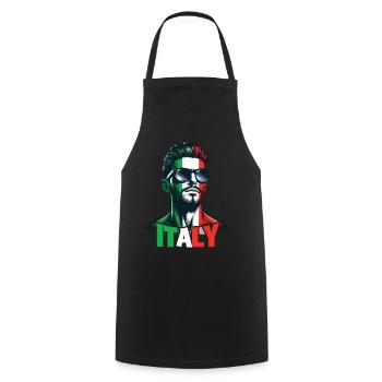 Italie Flag Homme Lunettes de soleil Italie & Italia - Tablier de cuisine - noir - Devant - AI Model Male 185 dark (185cm)